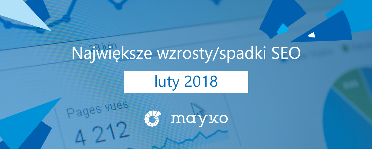 Największe wzrostyspadki SEO - luty 2018